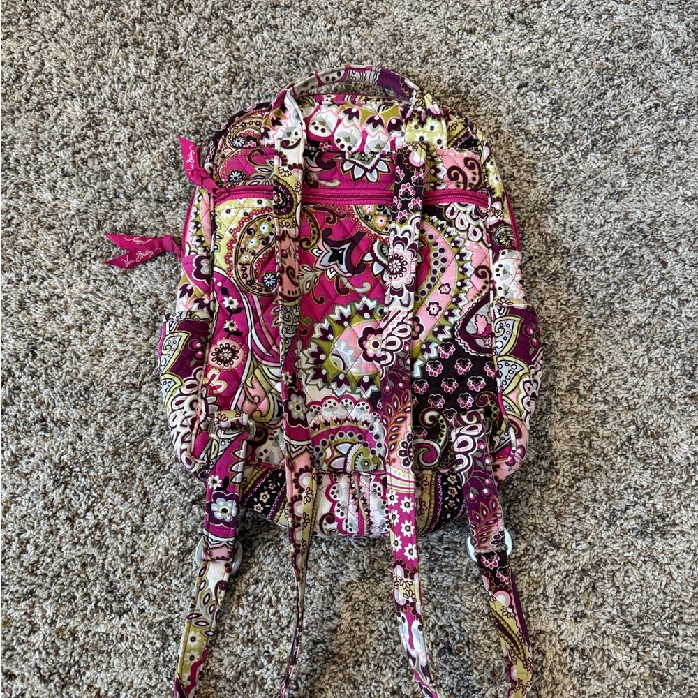 Vera Bradley Paisley Backpack - Picture 2 of 3